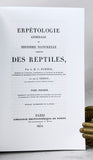 Erpétologie Générale ou Histoire Naturelle Complète des Reptiles (General Herpetology or Complete Natural History of Reptiles), in six volumes, complete